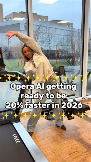 2026 is here🌟 And Opera AI is now faster (up to 20% quicker responses), smarter and has moved to a right-side panel! #opera #browser #operabrowser #update #OperaAI