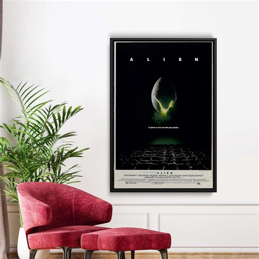 Alien (1979),movie Poster, Art Prints, Home Decor,wall Art,canvas Poster Unframed,canvas , Wall Art - Etsy