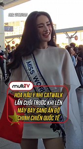 Hoa hậu Ý Nhi catwalk tại sân bay lần cuối trước khi đại diện Việt Nam sang Ấn Độ chinh chiến đấu trường Quốc Tế #reels #xuhuong #MultiTV #viral | Vietnam's Next Top Model