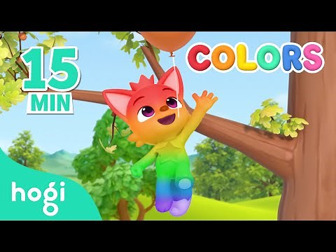 [NEW✨] Learn Colors with Balloon｜15 min｜Learn Colors for Kids | Compilation | Hogi & Pinkfong