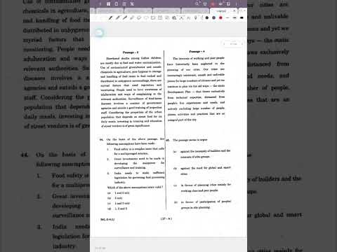 Civil services examination prelims paper 2 CSAT previous year question 2019