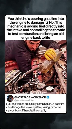 THE GASOLINE TRICK THAT BRINGS DEAD ENGINES BACK
