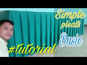 basic Table skirting simple pleat #tutorial