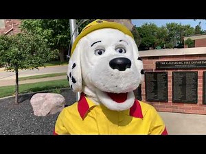 SPARKY The Fire Dog!! Galesburg Fire Prevention Week