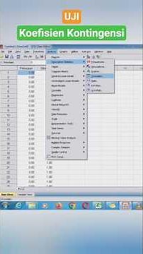 Contingency Coefficient Test with SPSS #spss #exel #nonparametric