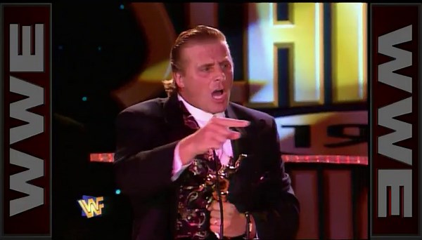 Owen Hart steals a Slammy Award: 1997 Slammy Awards