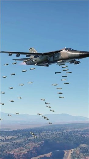 F-111 Performs Low Pass and Unleashes Devastating Bomb Run!