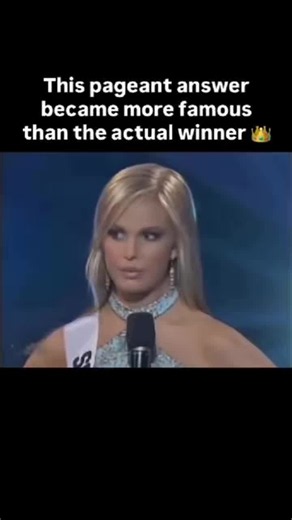 When asked why 1/5 of Americans couldn’t locate the U.S. on a world map, her response about “such as South Africa and such as Iraq” became an INSTANT meme before memes were even a thing! WILD FACTS YOU DIDN’t KNOW: - This clip has been viewed over 100 MILLION times across platforms 📈 - She later appeared on The Today Show to redeem herself (and nailed it!) 💪 - The pageant question was based on a real National Geographic survey 🗺️ - She received death threats but also modeling contracts afterw