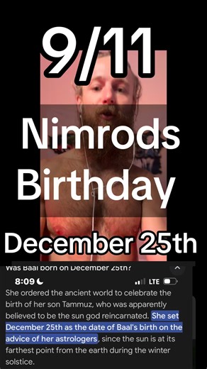 Jacobs Re GENE🧬ration on Instagram: "Key Points on the Nimrod/December 25th Connection: Biblical Figure: Nimrod, great-grandson of Noah, was a mighty hunter and founder of Babylon, known for building the Tower of Babel. Pagan Legend: His wife, Semiramis, supposedly declared December 25th as his birthday after his death, symbolizing new life from a dead stump (evergreen tree). Christmas Link: This legend suggests pagan worship of Nimrod (as "Santa") and Semiramis ("Ishtar") was adopted into Chri