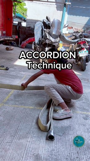 Firehose Accordion Load technique 🧑‍🚒The Accordion Load is a simple, fast, and efficient method of loading fire hose by folding it back and forth into equal lengths—much like an accordion. It’s widely used in structural, wildland, and after-fire operations where quick deployment and easy repacking are essential. This demonstration was conducted by student immersion trainees for educational and training purposes only. #FireHose #accordionload #firehoseroll #firefighter #firefightertraining #fir
