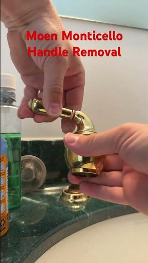 Moen Monticello handle removal