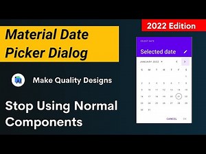 Material datepicker dialog in android studio | Date picker in dialog in android studio | Date picker