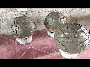 DIY: Turn Fabric & Cement Into Bandage Orbs & Spherical Garden Planters