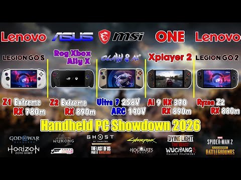 Legion Go 2 & OneXPlayer 2 & Asus Xbox Ally X & Legion Go S & MSI Claw 8 Ai