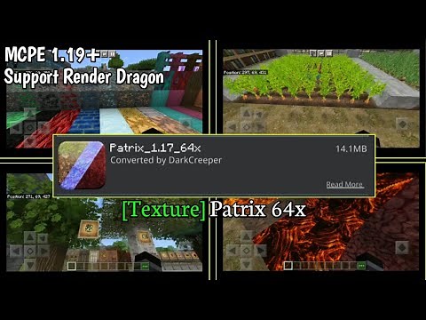 [Texture Pack] Patrix 64x - Minecraft PE 1.19+