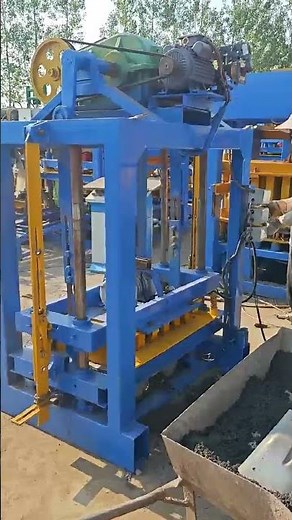 #QTJ4-40 small manual concrete solid blocks machine Cabro Works paver brick machine for Kenya #cabro