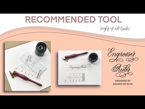 Engrosser Ruler - Review and Tutorial PLUS an Explanation of Calligraphy Ratios
