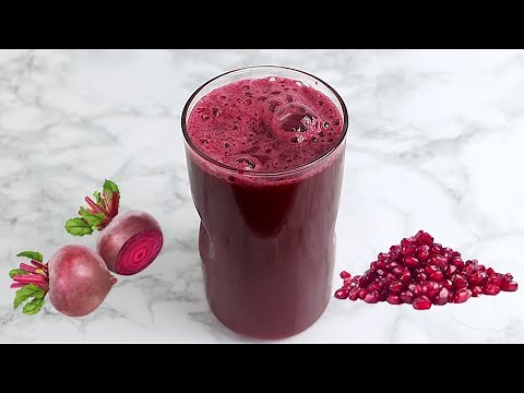How to Make Beetroot Pomegranate Juice | Super Healthy Beet Juice