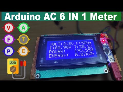 How To Make AC 6 In 1 Meter | Arduino Project