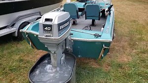 1.7K views · 24 reactions | Running that 1986 Evinrude 40hp and kinda showing around the boat. $2500, title in my name in hand. | Outboard Madness | Facebook