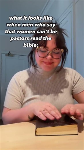 you really have to cherry-pick the bible to avoid all of the women who god calls and empowers in