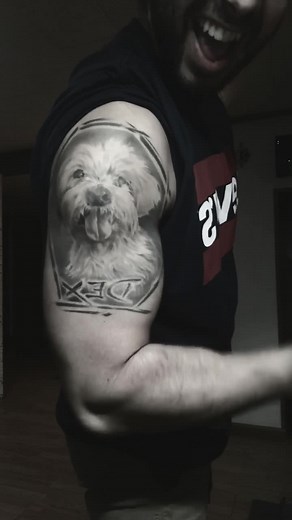 He gets bigger with me. R.I.P. Dex ❤️ #dog #petlover #workout #foryou #rip #iloveyou #fyp #love #bodybuilding