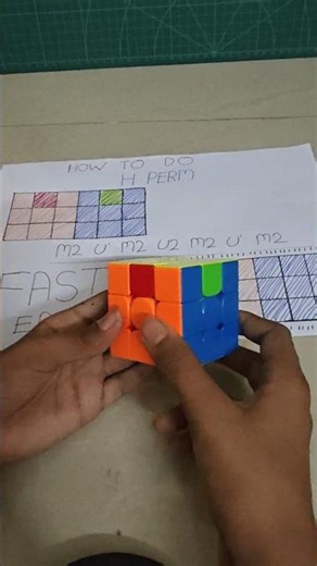The Easiest Speedcubing Algorithm: H-PERM Tutorial! 🤖
