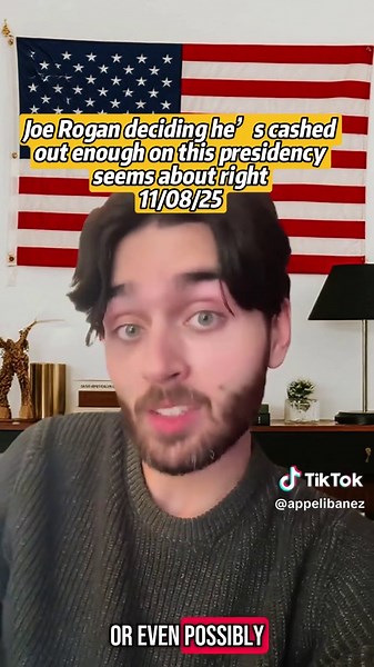 Joe Rogan deciding he’s cashed out enough on this presidency seems about right #joerogan #grifter #grift #policy