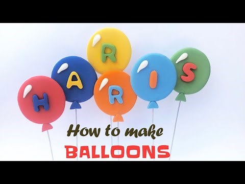 How to make fondant balloons