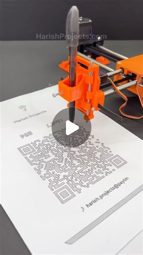 Harish Projects on Instagram: "…Drawing machine Draw QR codes🔥 HarishProjects.com"