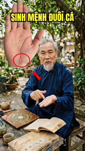 Chỉ tay sinh mệnh đuôi cá #xemchỉtay #phongthuy #shorts