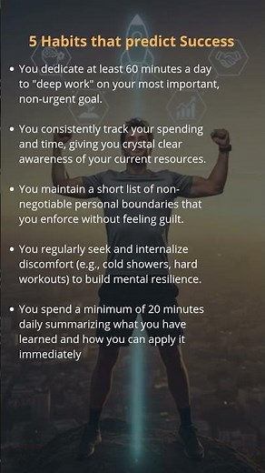 ✅ The Top 5 Habits That Predict Your Future Success 🚀