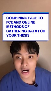 Combining Face to Face and Online Methods of Gathering Data for Your Thesis #LearnItOnTikTok #longervideos #ResearchPH #LearnWithAnthony