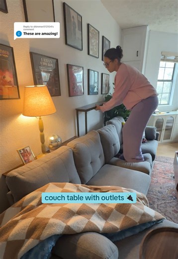 Stylish Console Table with Charging Station for Your Living Room