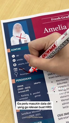 Contoh CV Lulusan SMA/SMK untuk Lolos Seleksi HRD