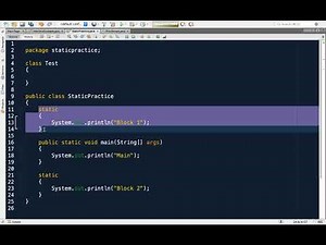 Lecture 16.4 : Demo – Static Block — [Abdul Bari] Java Course