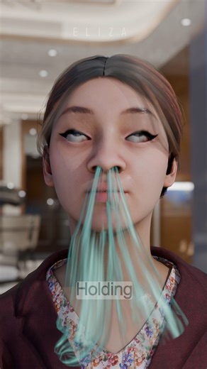 Eliza on Instagram: "Can't Breathe? 👃 The 10-Second Survival Hack to Force Your Sinuses Open!"