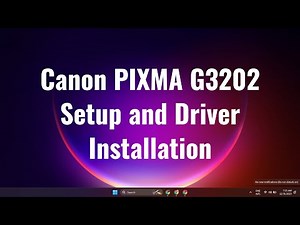 Canon PIXMA G3202 Setup and Driver Installation In Windows Computer