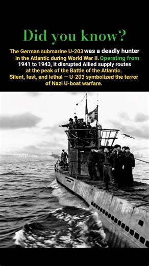 U-203 WWII History #ww2
