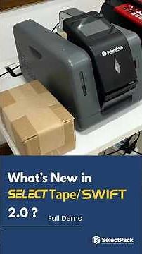 SelectTape/Swift 2.0 Demo – Smarter Water-Activated Tape Dispenser with Sensor & Pedal Feed