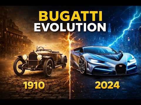 Bugatti Evolution (1910–2024) | Type 13 to Tourbillon – 115 Years of Transformation