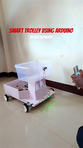 smart trolley using Arduino #diyelectronics #arduino #diyprojects #miniprojets