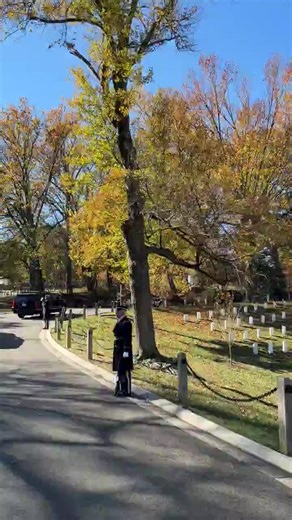 21-gun salute for President Trump’s arrival in Arlington Cemetery to honor Veterans Day 🫡 | The US Savior