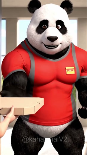 When a Panda Delivers Pizza… 🍕🐼 | Must Watch