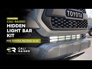 How to Install 32" Lower Bumper Hidden LED Light Bar Kit for 2016-2023 Toyota Tacoma | Cali Raised