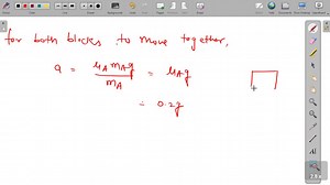 SOLVED:In figure, the coefficient of friction between the floor and the block B is 0.1. The coefficient of friction between the blocks B and A is 0.2. The mass of A is m / 2 and of B is m. What is the maximum horizontal force F can be applied to the block B so that two blocks move together? (a) 0.15 mg (b) 0.05 m g (c) 0.1 mg (d) 0.45 m g
