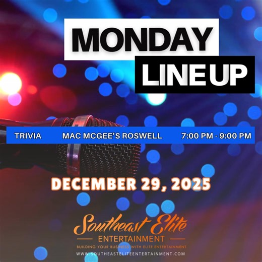 🧠 Think you’ve got the trivia edge? Our trivia night is here to challenge and entertain! From quirky categories to clever questions, this Monday is made for game lovers. Tag your best team and let the brain games begin! #trivia #trivianight #quiz #pubquiz #triviatime #funfacts #knowledge #MondayMotivation #joinus | Southeast Elite Entertainment