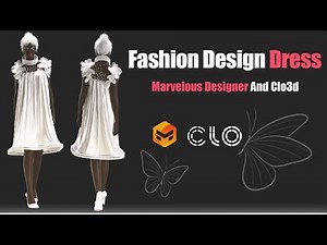 Fashion Dress Design in CLO3D & Marvelous Designer