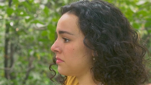 Face of a very worried girl - Free Stock Video