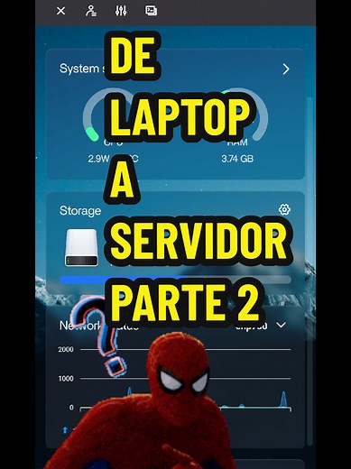 Convertí una laptop que estaba casi en la basura en mi primer servidor casero....... o eso intentó PARTE 2 #servidor #docker #laptop #linux #proyecto